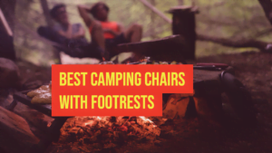 camping with footrest